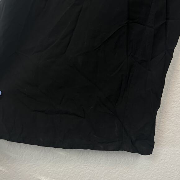 Old Navy Jumpsuit Womens Medium Black Square Neck Wide Leg Minimal Casual READ - Picture 4 of 16